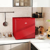 HOMCOM 1.1 Cubic Feet Compact Mini Freezer with Adjustable Temperature