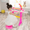 Costway 31 Key Kids Piano Keyboard Toy Toddler Musical Instrument w/ Microphone Pink