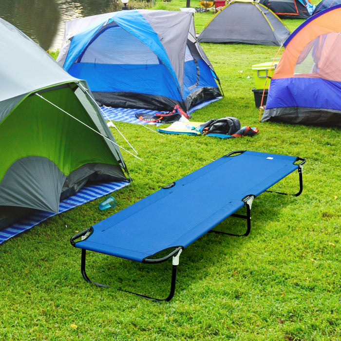 Outsunny Folding Camping Cot For Adults Portable Outdoor Sleeping Bed