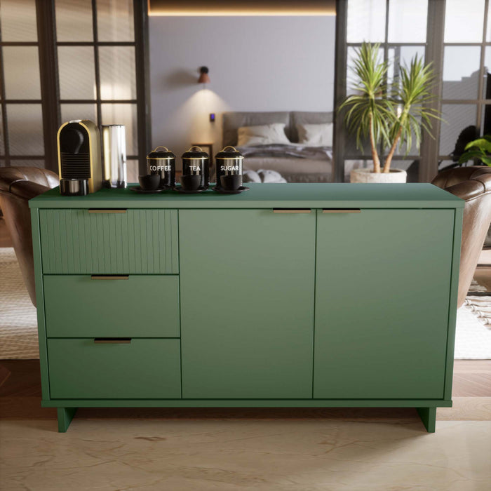 Granville Modern 55\" Sideboard in Sage Green Buffet