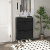 HOMCOM Shoe Storage Cabinet Modern Shoe Storage Organizer with Flip Doors