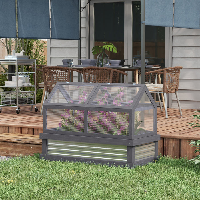 Outsunny 47\" x 24\" x 24\" Portable Mini Tunnel Greenhouse Garden Warm House