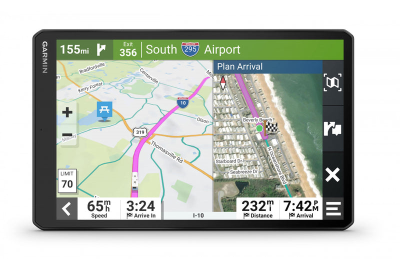 Garmin Rv 1095, 10\" Rv Gps Navigator - Custom Routing & Road Warnings W/ 10\" Wide View Ips
