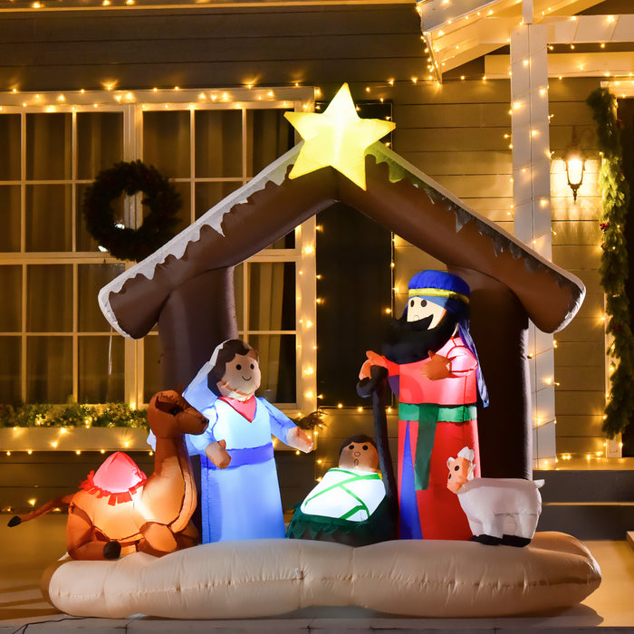 Homcom 6ft Bible Arch Inflatable Christmas Decoration