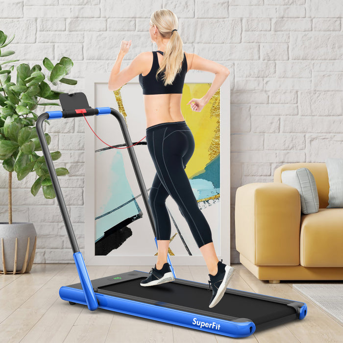 Superfit 2.25hp 2 In 1 Folding Under Desk Treadmill Remote Control App