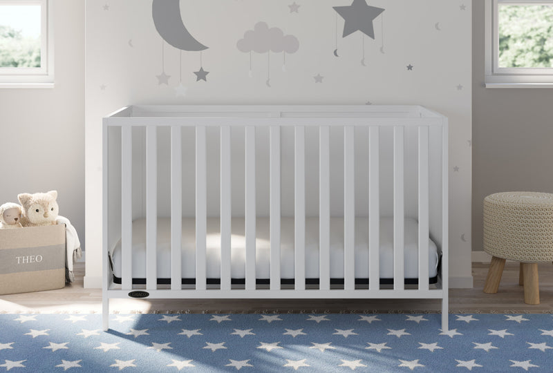 Graco Theo 3-in-1 Convertible Crib - White