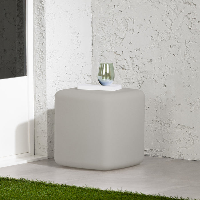 Dalya Outdoor Side Table - Greige