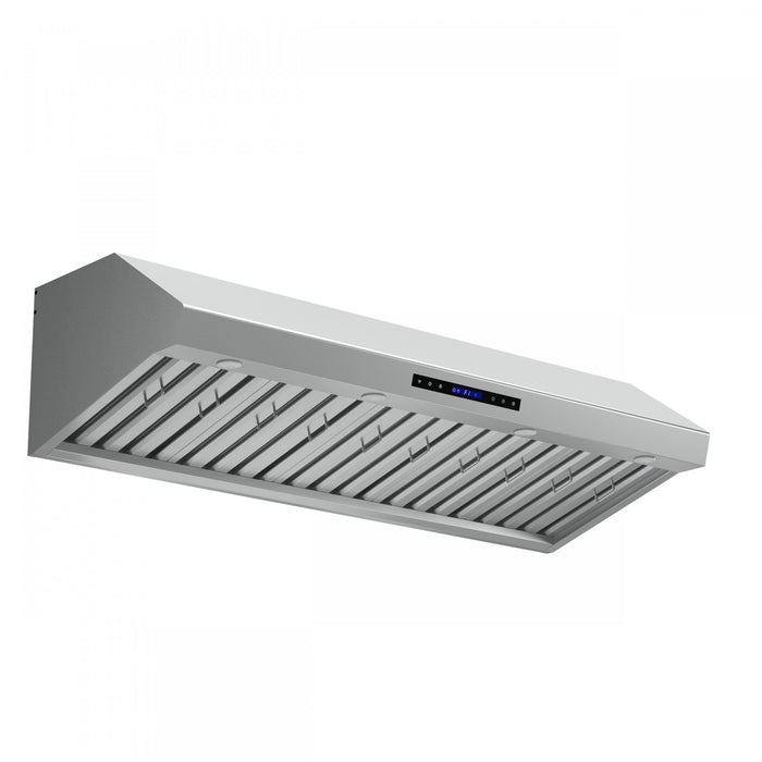 Forno Palazzo 60-Inch Wall Mounted Range Hood, Stainless Steel, Heavy Duty Baffle Filters- FRHWM5030-60