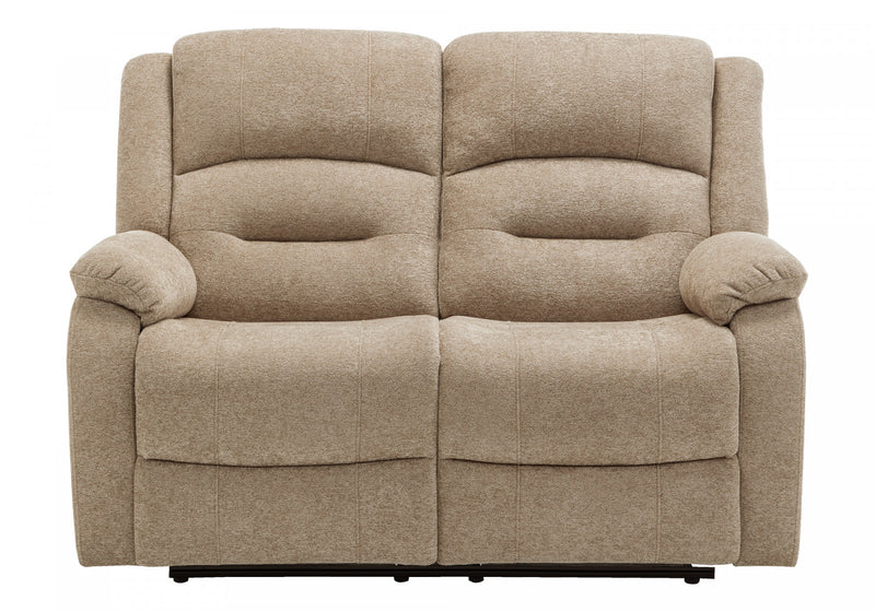 Small 2-Seater Power Reclining Love Seat, 50\" Wide, Usb Port Included, Beige Fabric Recliner