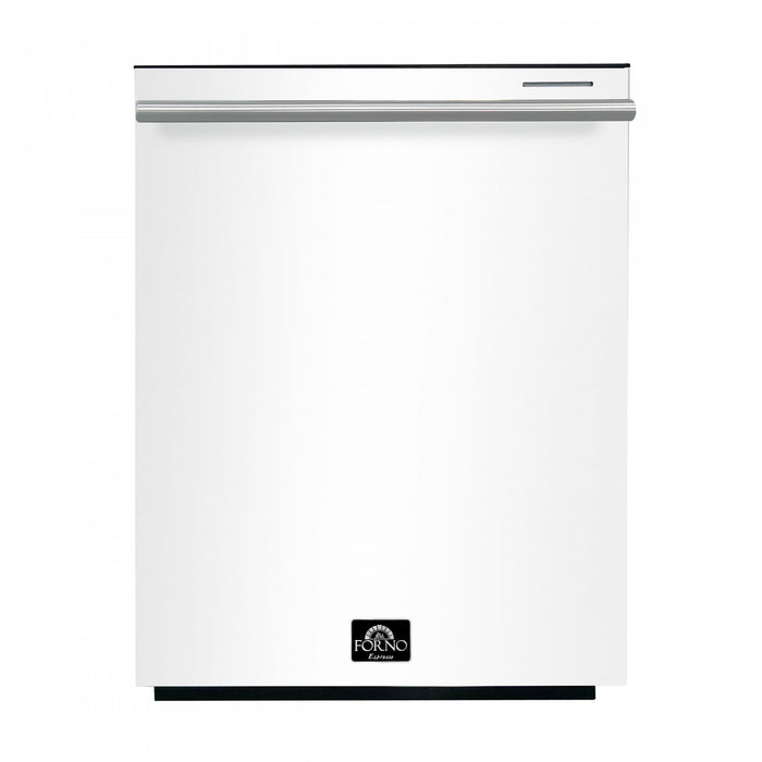 Forno Pozzo 24 in. Built-In Tall Tub Top Control White Dishwasher, 49 dBA - FDWBI8067-24WHT