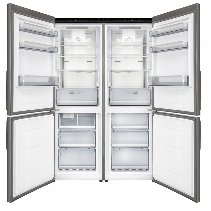 Forno Custodia 48\" Bottom Freezer combo, 20.6 cu.ft., Ice Maker, Total No frost, Stainless - FFFFD1766-48S Refrigerator