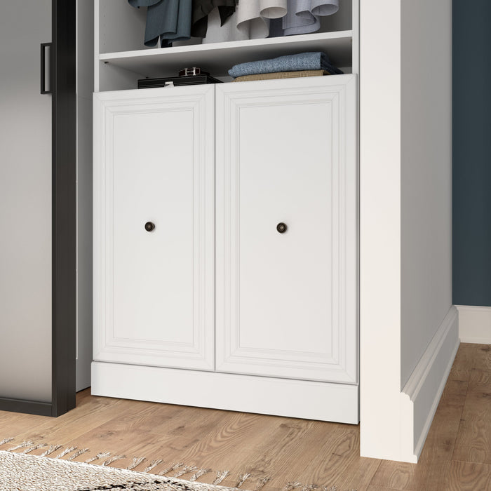 Bestar Pur 2-Door Set for Closet Organizer - White