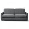 Enzo 73 in. Fabric Italian Sofa Bed with Memory Foam Mattress and Rounded Arms - Dark Grey | Enzo 73 po. Canape-lit italien en tissu avec matelas mousse memoire et accoudoirs arrondis - Gris fonce