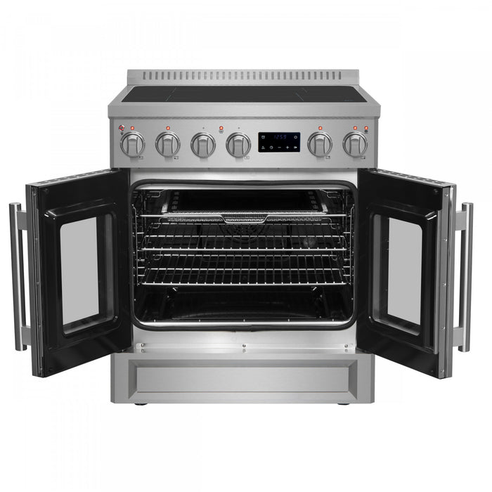 Forno Torino 30\" French Door Induction Range, Stainless Steel - FFSIN0950-30