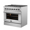 Forno Marco 36" Dual Fuel Range, Stainless Steel, 5.36 cu. Ft. - FFSGS6197-36 | Cuisiniere a double combustible Marco 36 po, acier inoxydable, 5.36 pi³ - FFSGS6197-36