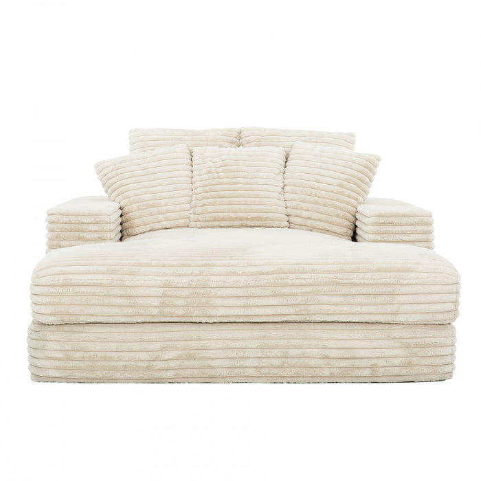 Sealy 68\" Snug Foam Chaise Lounger - Beige