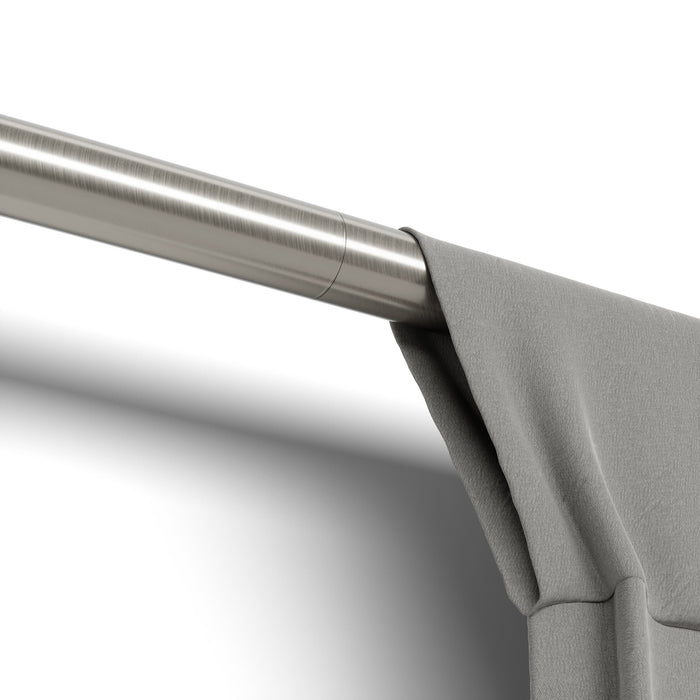 Umbra Zen Nickel Steel Expandable 1\" Curtain Rod - 32\"-64\" 