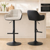 HOMCOM Bar Stools Set of 2, Adjustable Swivel Counter Height Barstools