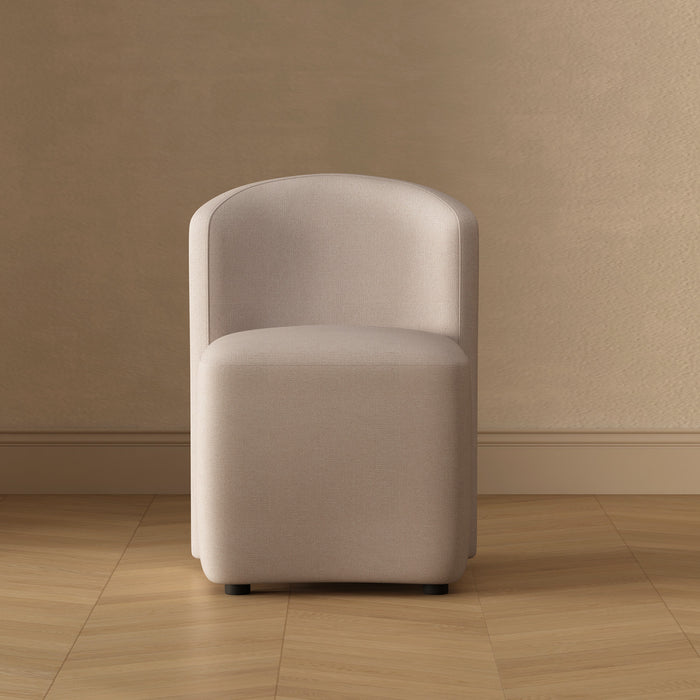 Hearth Contemporary Modern Upholstered Side Chair in Barley