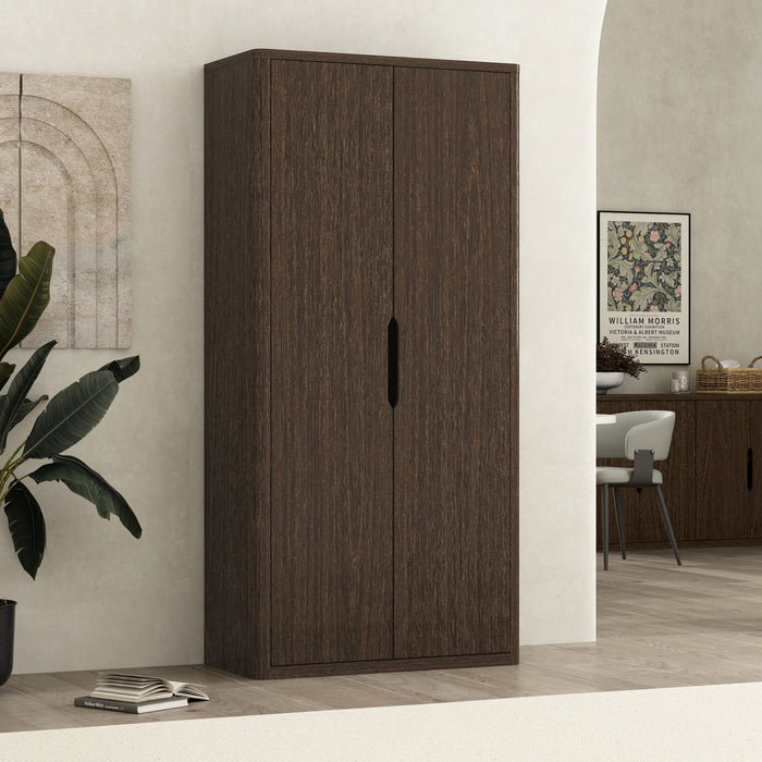 Rivington Modern 38\" Bookcase Cabinet in Walnut