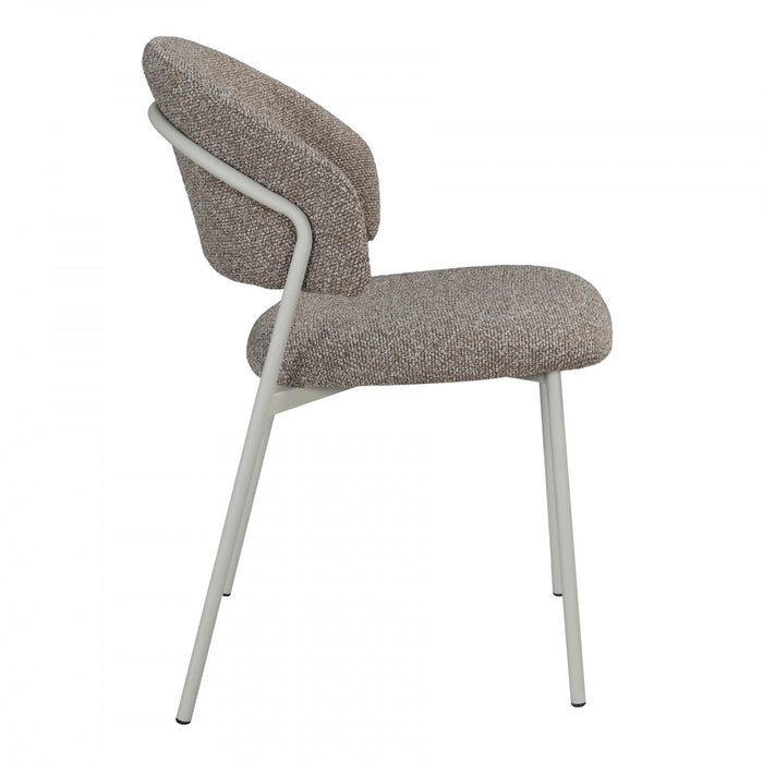 Solene Upholstered Dining Chair with Metal Legs (Set of 2)