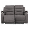 Preston 54 in. Upholstered Power Reclining Loveseat - Grey | Causeuse inclinable electrique Preston de 54 po rembourree - Gris