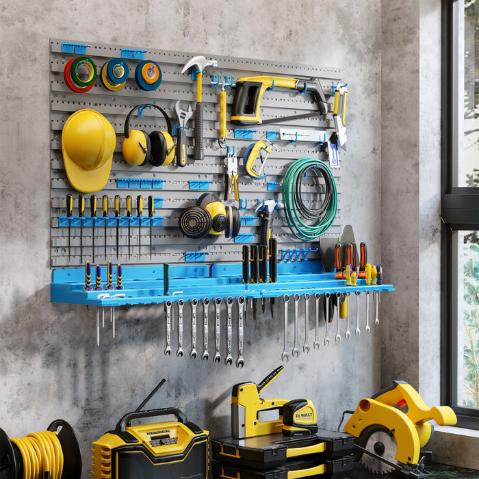 Durhand 54 Piece Wall Mounted Tool Organizer With 50 Hooks