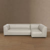 Lukas Contemporary Modern 118" Right-Facing 2-Piece Sectional Sofa in Cream | Canape sectionnel moderne contemporain Lukas 2 pieces 118" creme, angle droit