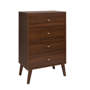 Milo Tall 4-Drawer Chest - Cherry