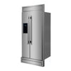 Forno Salerno 36-inch Side-by-Side Refrigerator in Stainless Steel with Grill, 20 cu.ft - FFRBI1844-40MG | Refrigerateur cote a cote Salerno de 36 po en acier inoxydable avec grille, 20 pi³ – FFRBI1844-40MG
