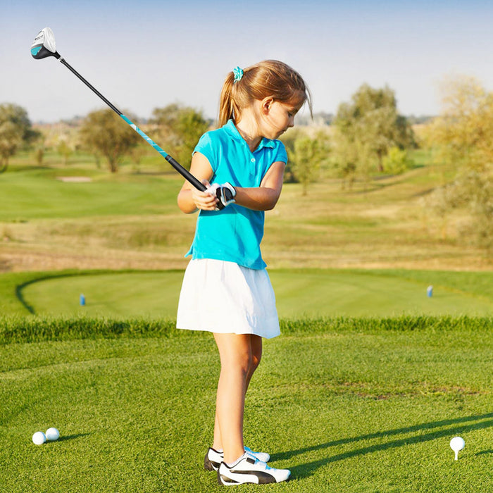 Ultimate Kids Golf Practice Set Junior Complete Golf Club Set For Kids Age 8-10 Years Old Blue