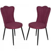 Genevra Pink Velvet Accent Dining Chair (Set of 2)
