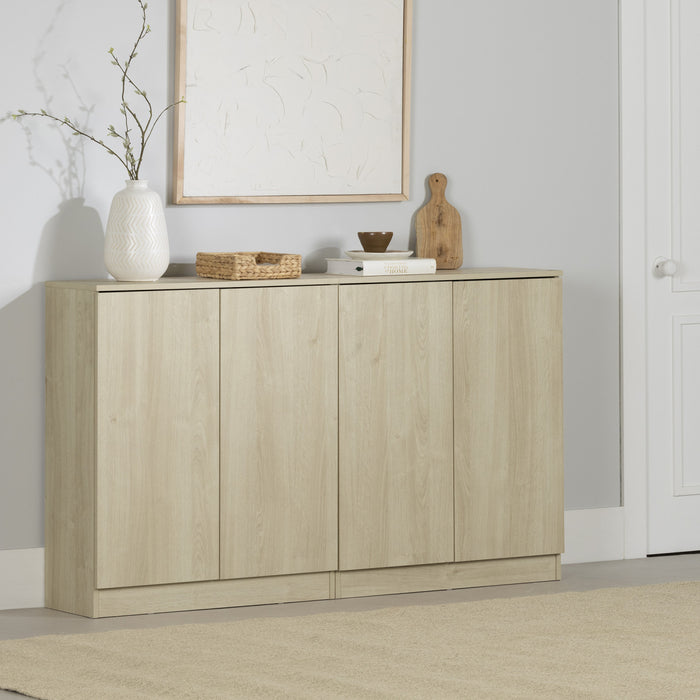 Arum Set Of 2 Sideboards With 2 Doors - Bleached Oak 