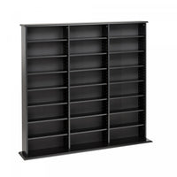 Triple Width Wall Storage - Black