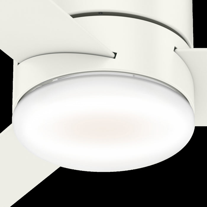 Minimus Ceiling Fan with Light Fixture - White