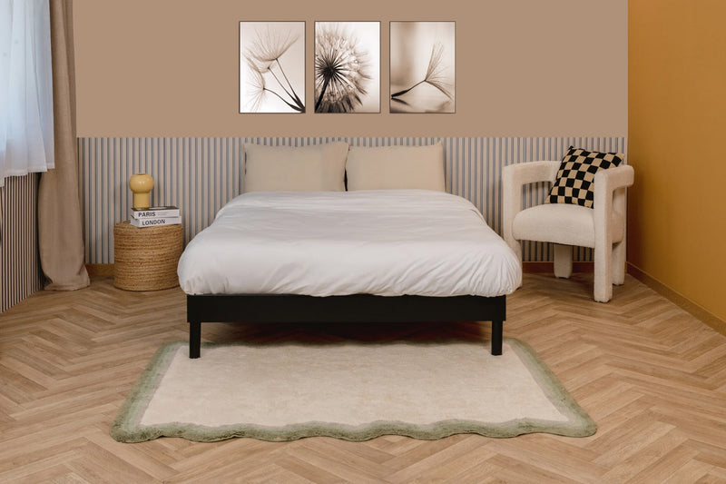 Smart Base Essential Queen Metal Platform Bed Frame - Black