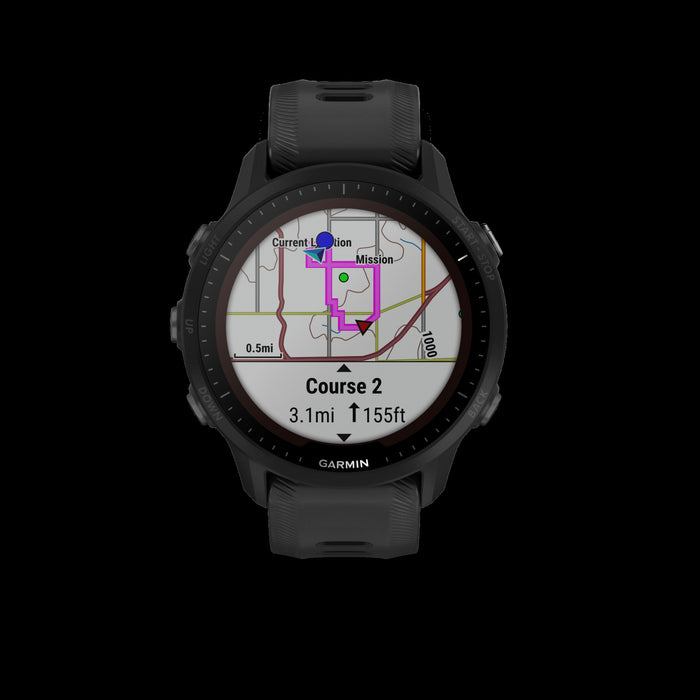 Garmin Forerunner® 955 Solar Elite Gps Smartwatch - Health Monitoring, Solar Charging Lens - Black