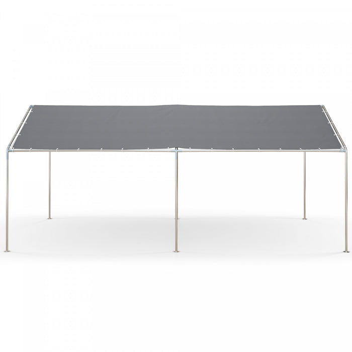 Outsunny 10'x20' Carport Heavy Duty Galvanized Car Canopy, Grey
