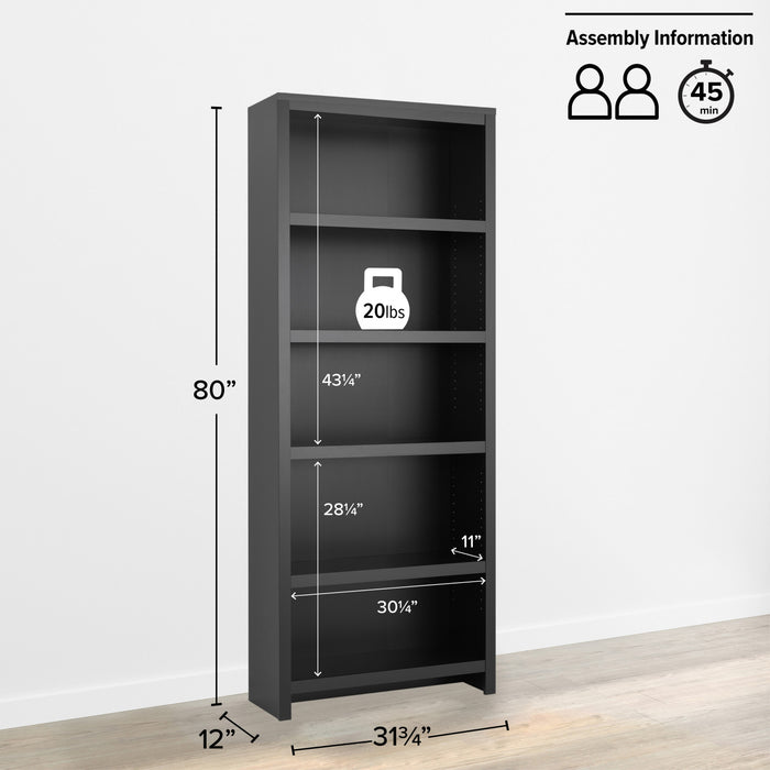 Prepac Moda Bookcase - Black