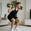 Soozier 6-in-1 Adjustable Dumbbell Set, 66lbs Free Weights Set, Green
