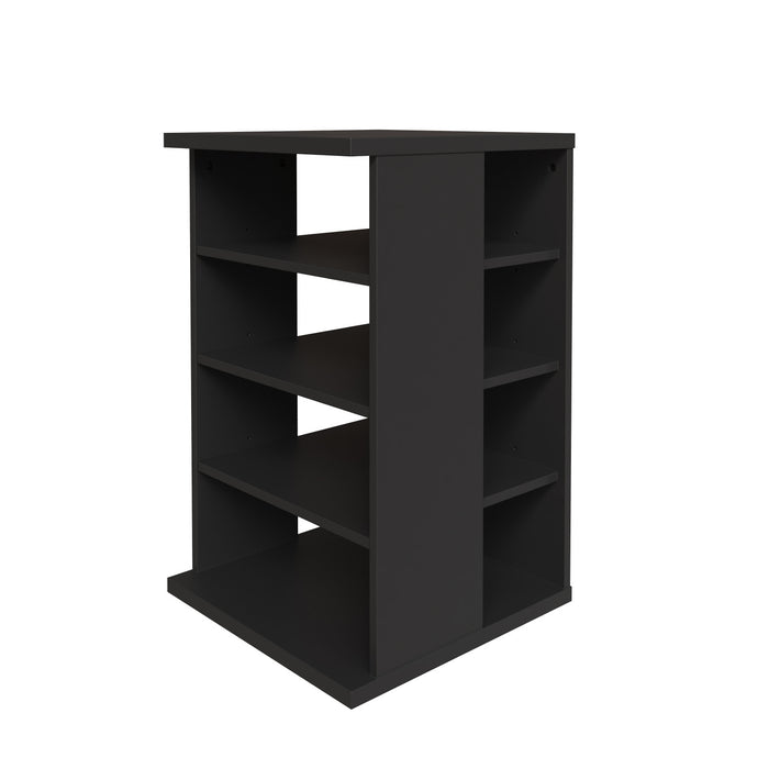 Nordika Jasper 4-Shelf Audio Tower Bookcase - Black