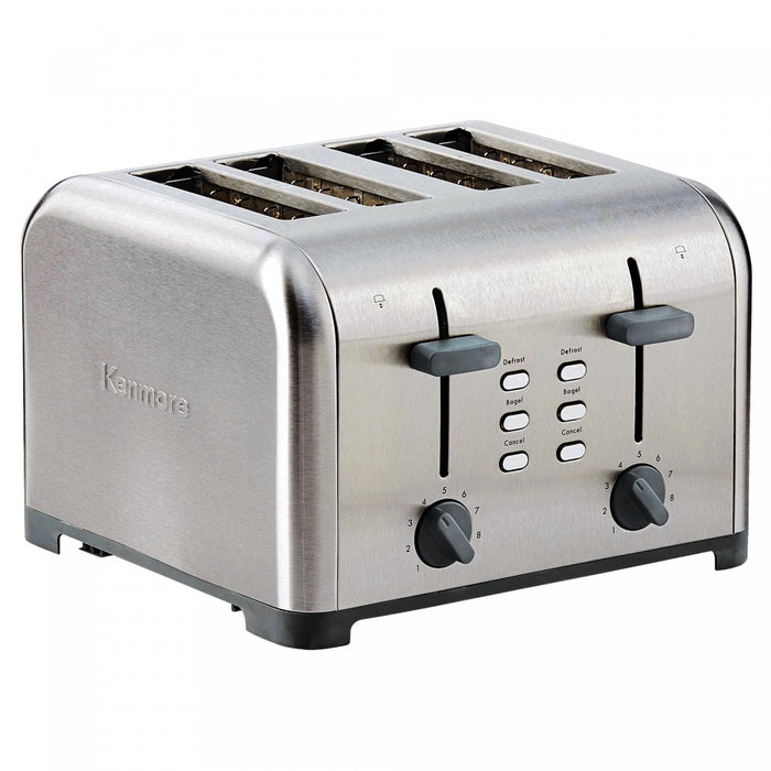Kenmore 4-Slice Long Slot Toaster with Color Touchscreen and Wide Slots