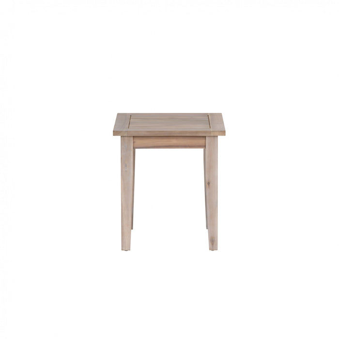 Teagon Outdoor Side Patio Occasional Table - Natural