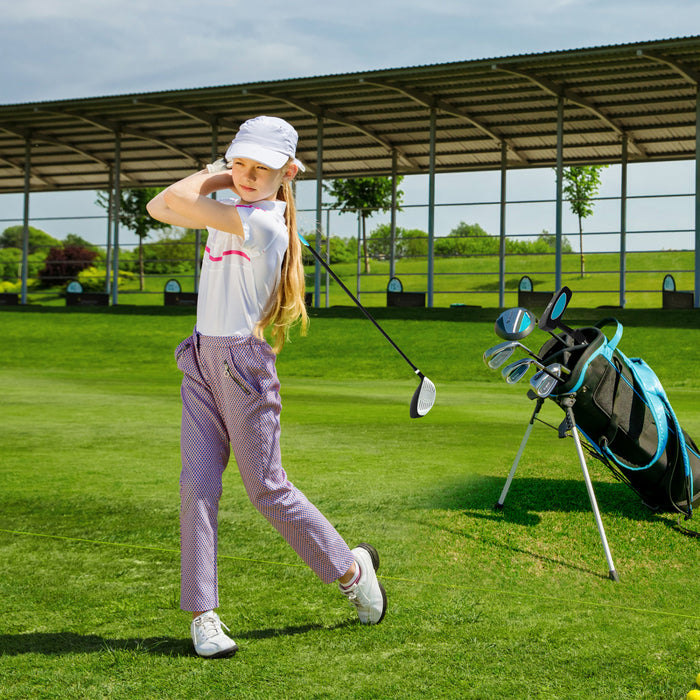 Ultimate Junior Complete Golf Club Set For Kids Age 11-13 Years Old Golf Practice Set Blue