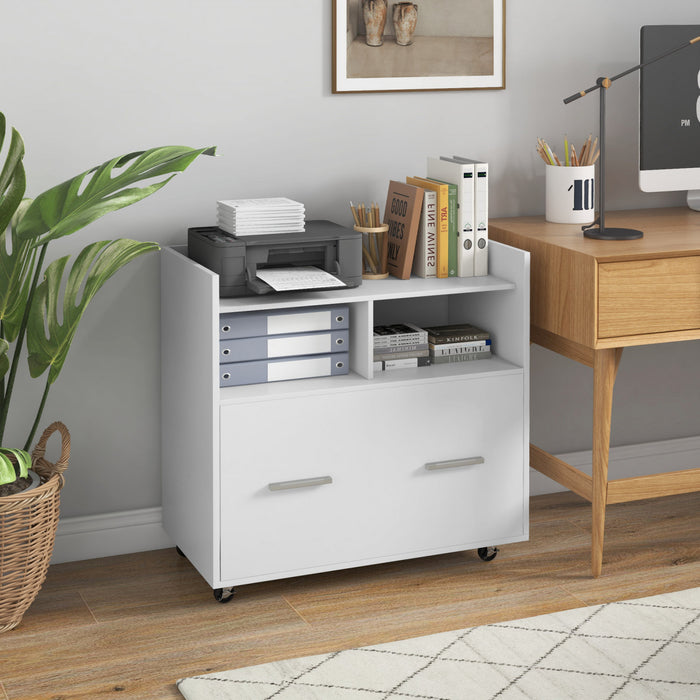 Vinsetto File Cabinet With Wheels Drawer For Letter A4 Legal Size