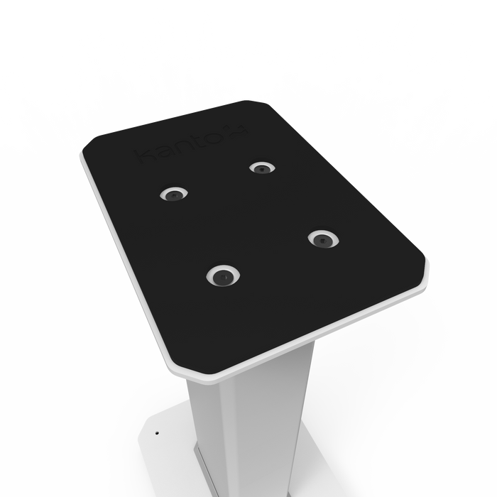 Kanto SX26 26\" Fillable Speaker Stands with Isolation Feet and Fillable Channel - Pair, White