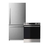 Hisense 2-Piece Kitchen Appliance Package – Titanium and Stainless Steel - HI08KPK2