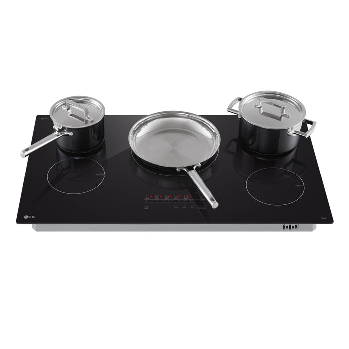 LG 36” Smart Induction Cooktop with UltraHeat™ 4.3kW Element – Black - CBIH3613BE