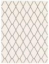 August White-Navy 6'7\" x 9'6\" Area Rug