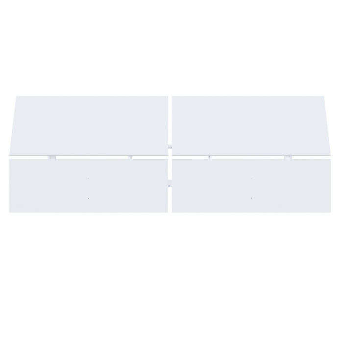 Nordika Queen Panoramic Panel Headboard - White